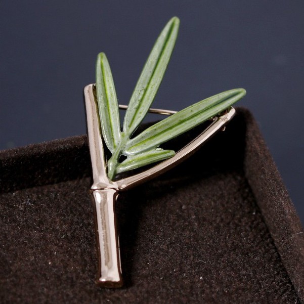 Cài Áo Vest Nam thời trang hình cành trúc GH-199, Lapel Pin cài áo Vest {Phụ kiện Vest Nam – AdamZone}