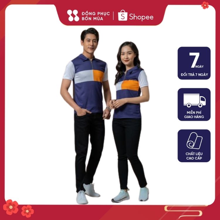 Áo Phông Nam / Nư Polo Tay Ngắn Phong Cách Thời Trang thiết kế chất liệu cao cấp sẵn hàng 100% ảnh thật của shop