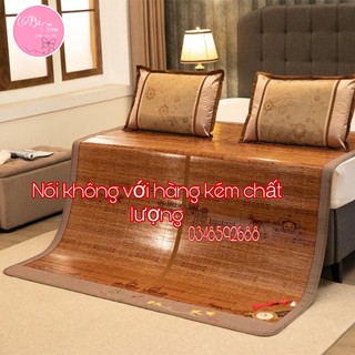 Chiếu trúc tăm vân gỗ mùa hè mát lạnh (m6x2m - m8x2m)