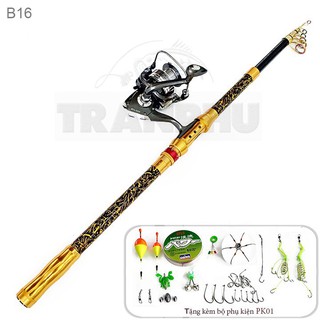 Bộ cần câu máy shimano nexus vàng, máy cl7000