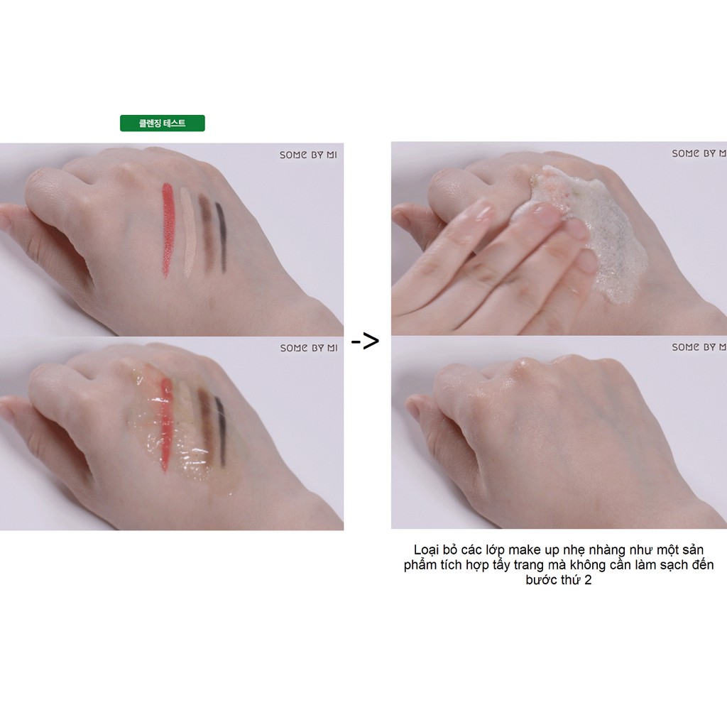 Sữa Rửa Mặt Sủi Bọt Làm Giảm Mụn Đầu Đen Some By Mi Bye Bye Blackhead 30 Days Miracle Green Tea Tox Bubble Cleanser 120g