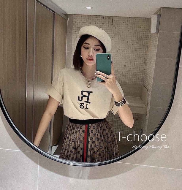 ❤️ SET ÁO THUN + CHÂN VÁY DG XẾP LY #195k