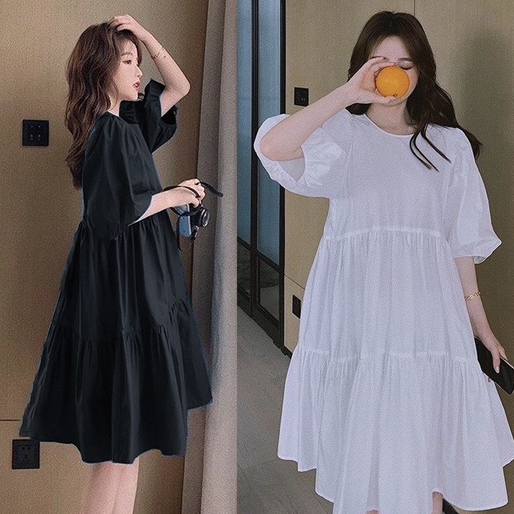 Váy babydoll dáng dài Sundress A05, đầm nữ dáng xòe nhe nhàng, có lớp lót, hàng chất lượng.