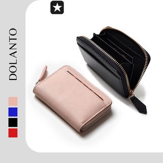 VÍ KHÓA KÉO Nhỏ Gọn Tiện Lợi Mini ZIP Da Saffiano Nhập Khẩu Cao Cấp Chống Thấm Nước Nam Nữ