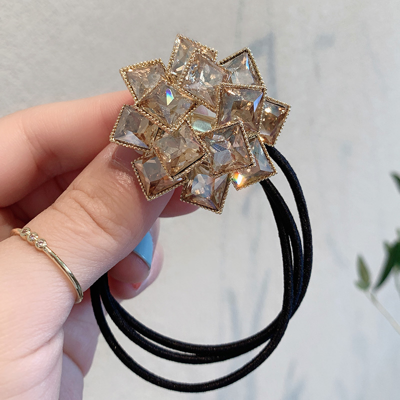 Dây buộc tóc phối đá trang trí sang trọng thời trang cho nữ