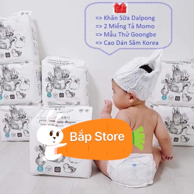 Bỉm Quần/Dán Momo Rabbit Nội Địa Hàn Đủ Size S36/M32/L30/XL28 và L28/XL22/XXL18