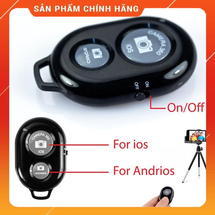 phido4266 Remote chụp ảnh cho điện thoại Bluetooth Shutter (Màu Đen)