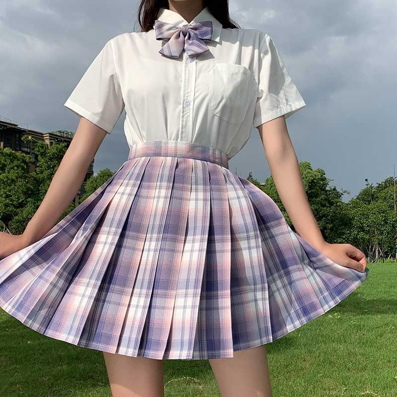 JK leg-shaving pleated skirt new spring and summer full set with pleated skirt authentic Japanese school skirt