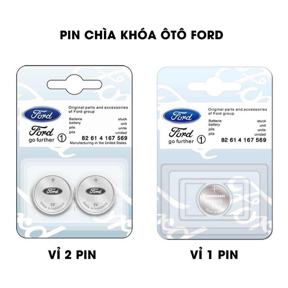 Pin chìa khóa ô tô Ford Focus chính hãng Ford sản xuất tại Indonesia 3V