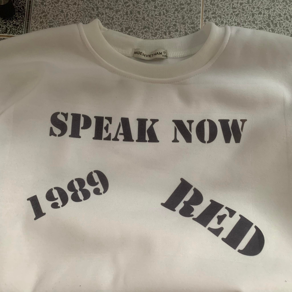 Kèm hình thật - Áo hoodie / sweater Speak Now Red Reputation 1989 Taylor Swift unisex cryaotic10