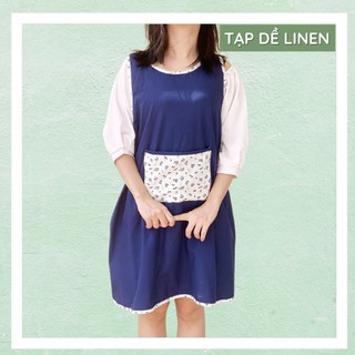 Tạp dề linen đan chéo sau lưng