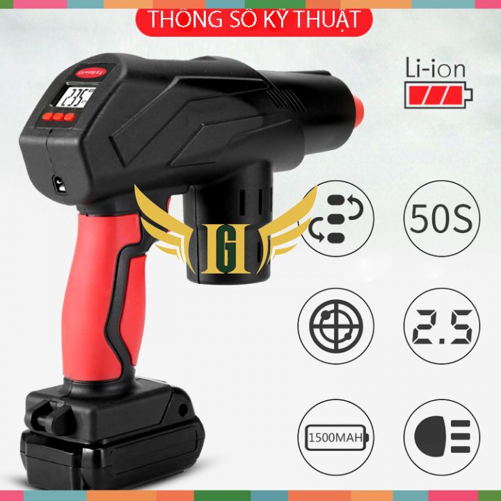 [ CHÍNH HÃNG 100% ] Bơm Xe Ô tô Chạy Pin 12V GEWANG Nội Địa