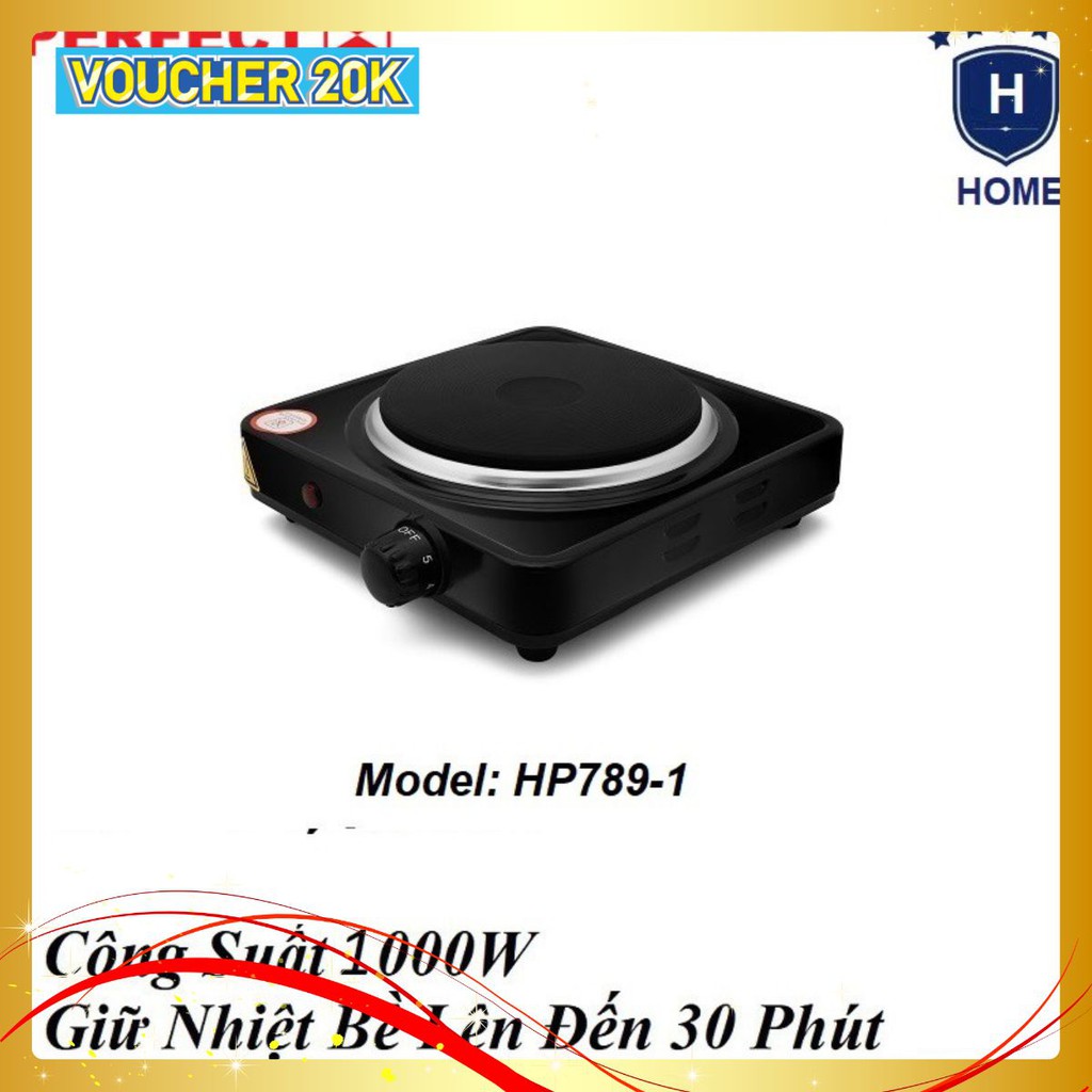 Bếp điện đơn Perfect HP789-1 Sử Dụng Công Nghệ Mâm Nhiệt Cảm Biến Tiết Kiệm Điện Năng