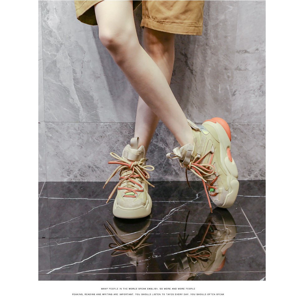 Giày thể thao độn đế lót lông