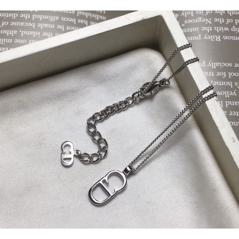 Dây chuyền vintage Dior-logo CD