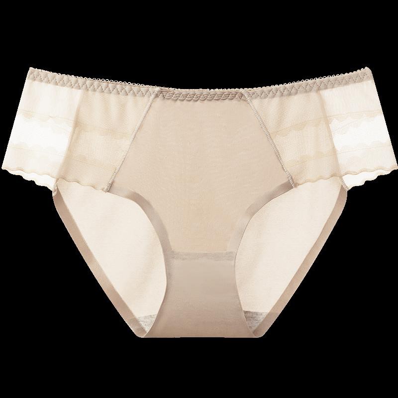 Set 3 Đôi Quần Lót Nữ Bằng Lụa Phối Ren Trong Suốt Siêu Mỏng Thoáng Khí Kháng Khuẩn | BigBuy360 - bigbuy360.vn