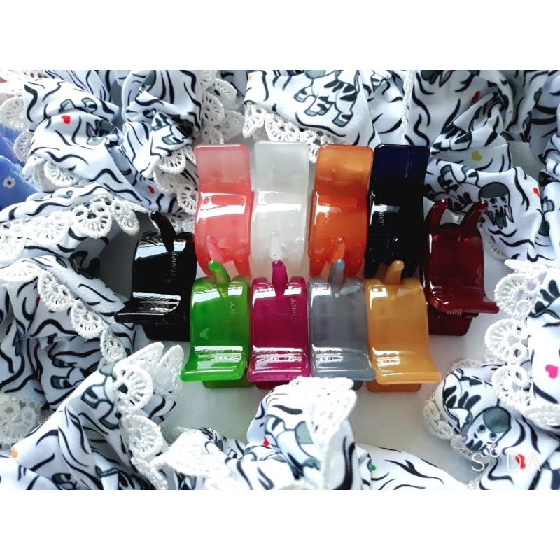 [Nhí[ Kẹp tóc càng cua 3 răng size mini dành cho tóc mỏng trơn bóng Honey - Gắp tóc