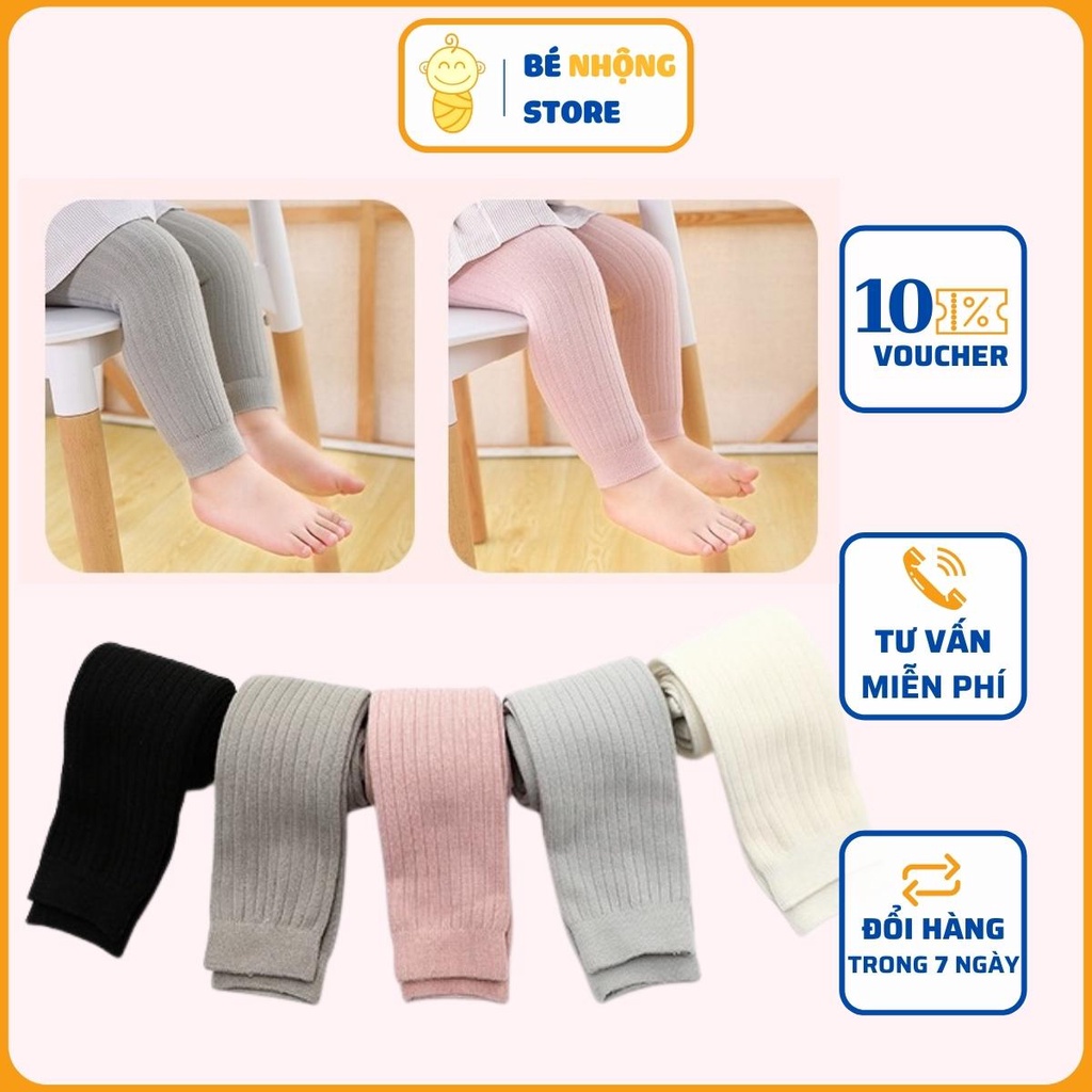 Quần tất len không bàn cho bé từ 3 tháng đến 6 tuổi
