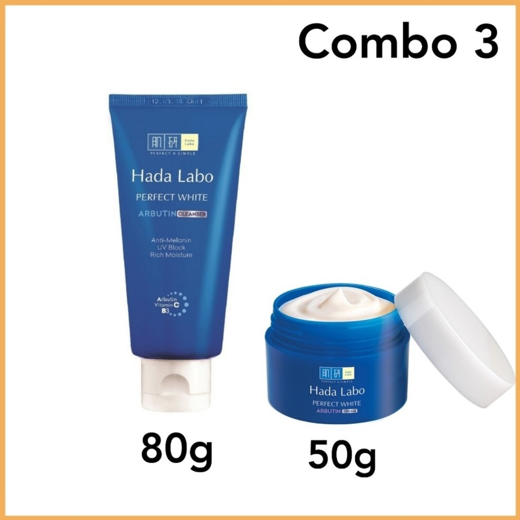 Bộ dưỡng trắng hoàn hảo tối ưu Hada Labo Perfect White | BigBuy360 - bigbuy360.vn
