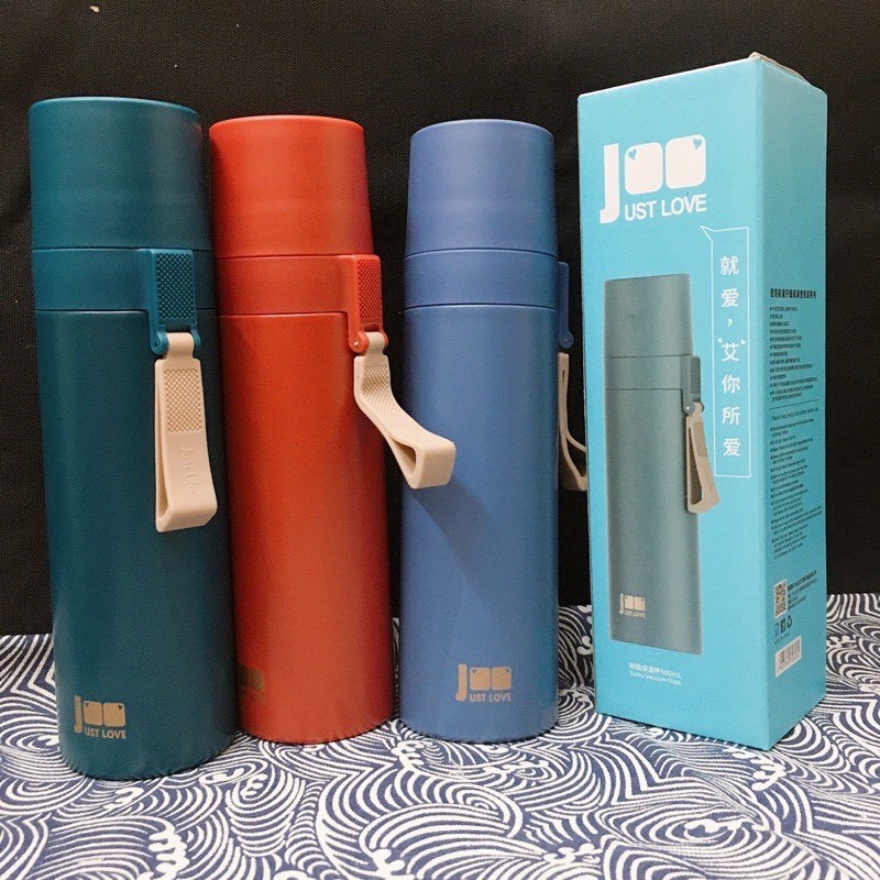 Bình giữ nhiệt dung tích 500ml Phích giữ nhiệt cỡ lớn Just Love có nắp cốc | BigBuy360 - bigbuy360.vn