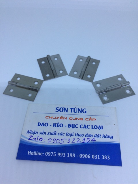  2 chiếc bản lề lá inox số 38