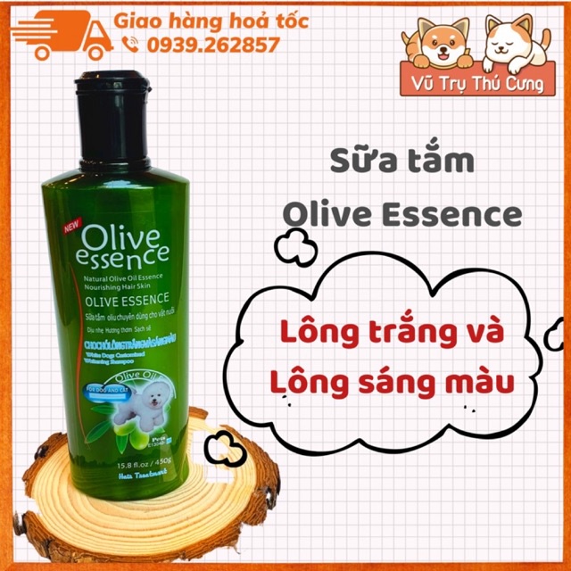 [Mã 44FMCGSALE1 giảm 10% đơn 250K] Sữa tắm chó mèo Olive Essence 450ml