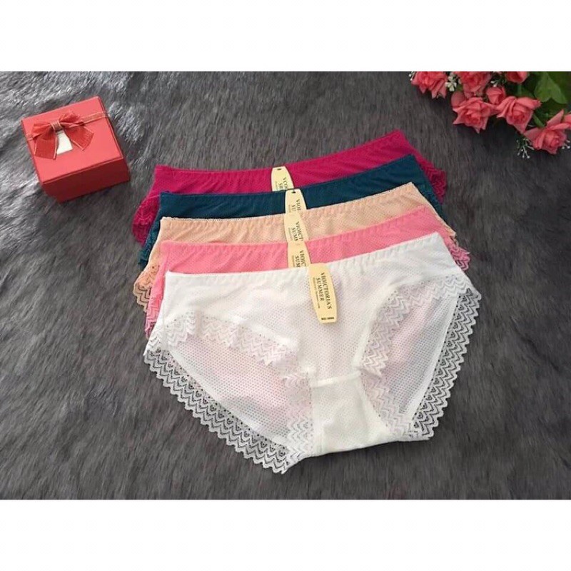 Quần Lót Su Thông Hơi Viền Ren