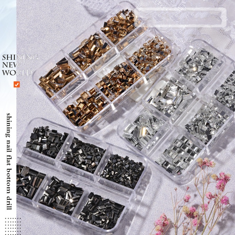 Set 1000 Hạt Đá 3D Nhiều Màu Trang Trí Móng Tay Nghệ Thuật