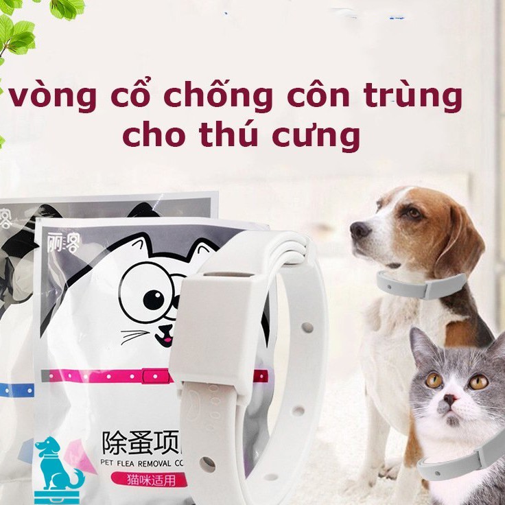 [Mã 99FMCGSALE giảm 8% đơn 500K] Vòng cổ Chống ve rận bọ chét cho chó mèo. Pet-1989