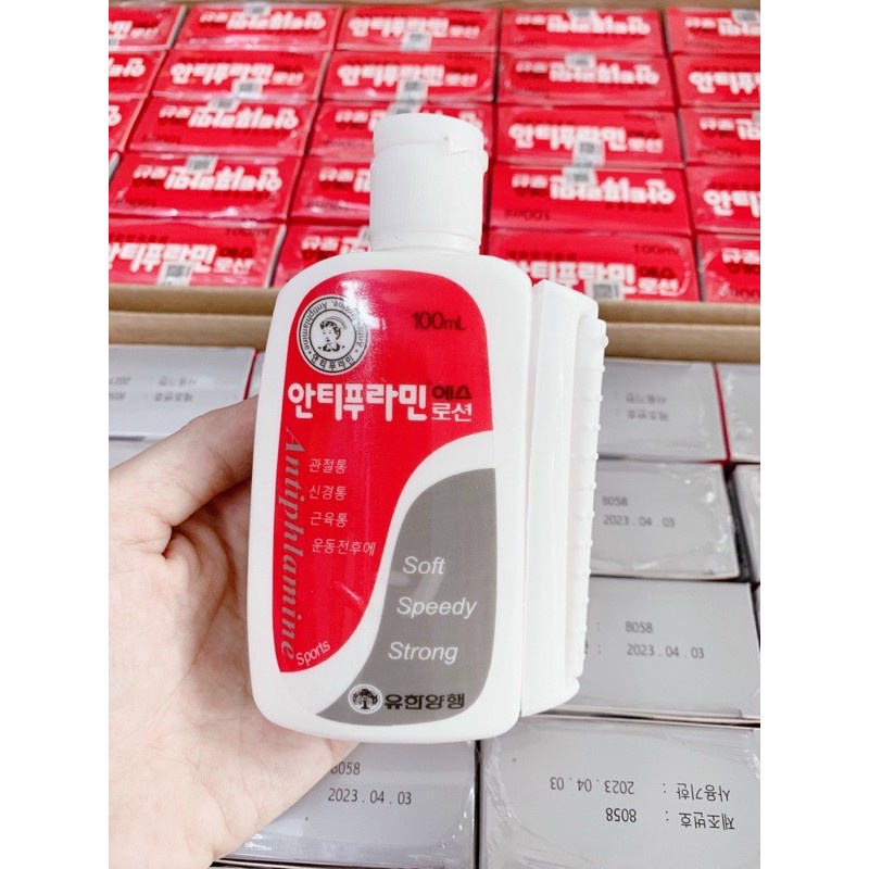Dầu nóng xoa bóp hàn quốc có tem