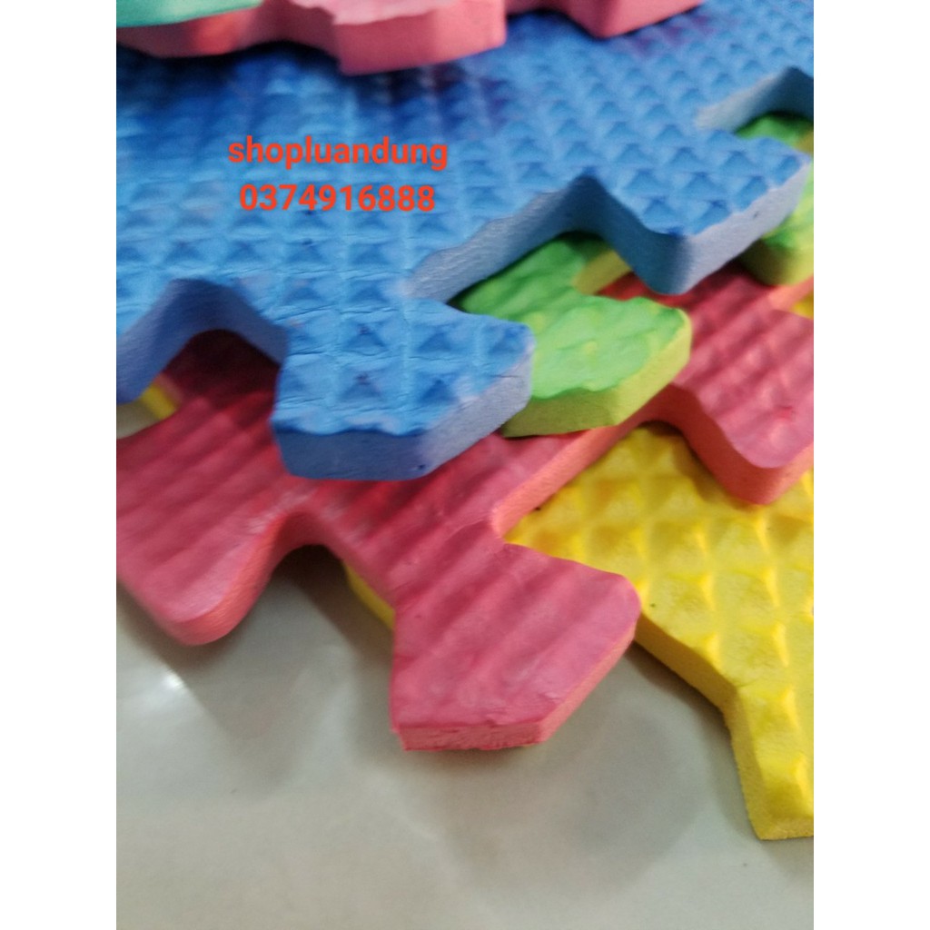 Hảm xốp ghép nền nhiều màu bịch 6 tấm