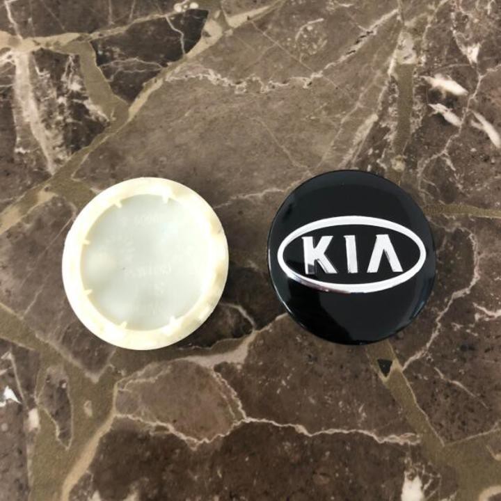 Biểu tượng Logo xe Kia chụp mâm, vành, bánh xe ô tô kích thước 58mm - Mã: KIA-58