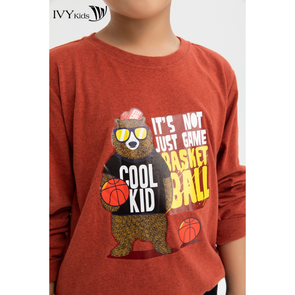Áo thun Cool kid bé trai IVY moda MS 58K1123