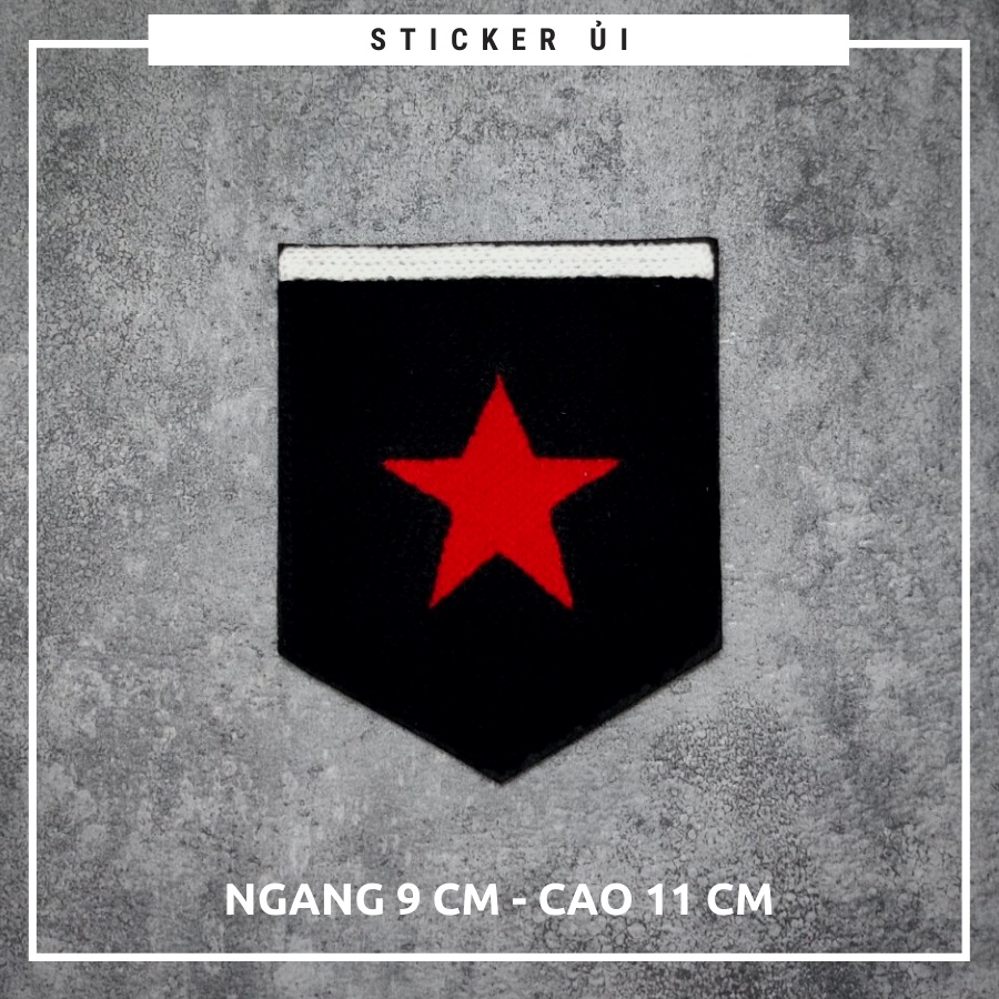 Sticker ủi áo Cao cấp - CÓ SẴN KEO ỦI - sticker vải dùng làm miếng vá áo, phụ kiện trang trí quần áo, balo, giày, nón
