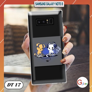 Ốp lưng SAMSUNG GALAXY NOTE 8 dẻo trong in hình