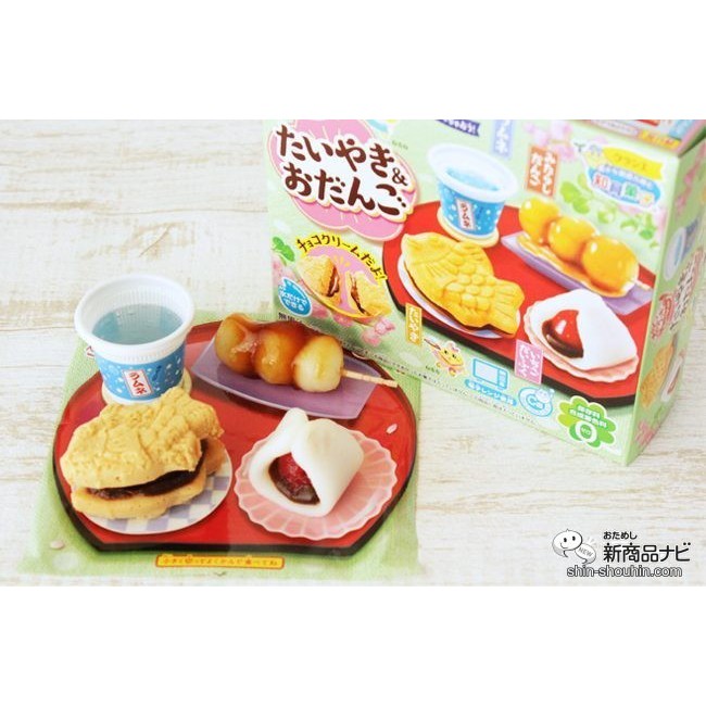 Popin Cookin Bộ làm bánh cá nướng Taiyaki, Mochi, đá bào Nhật Bản - Đồ chơi nấu ăn Nhật Bản