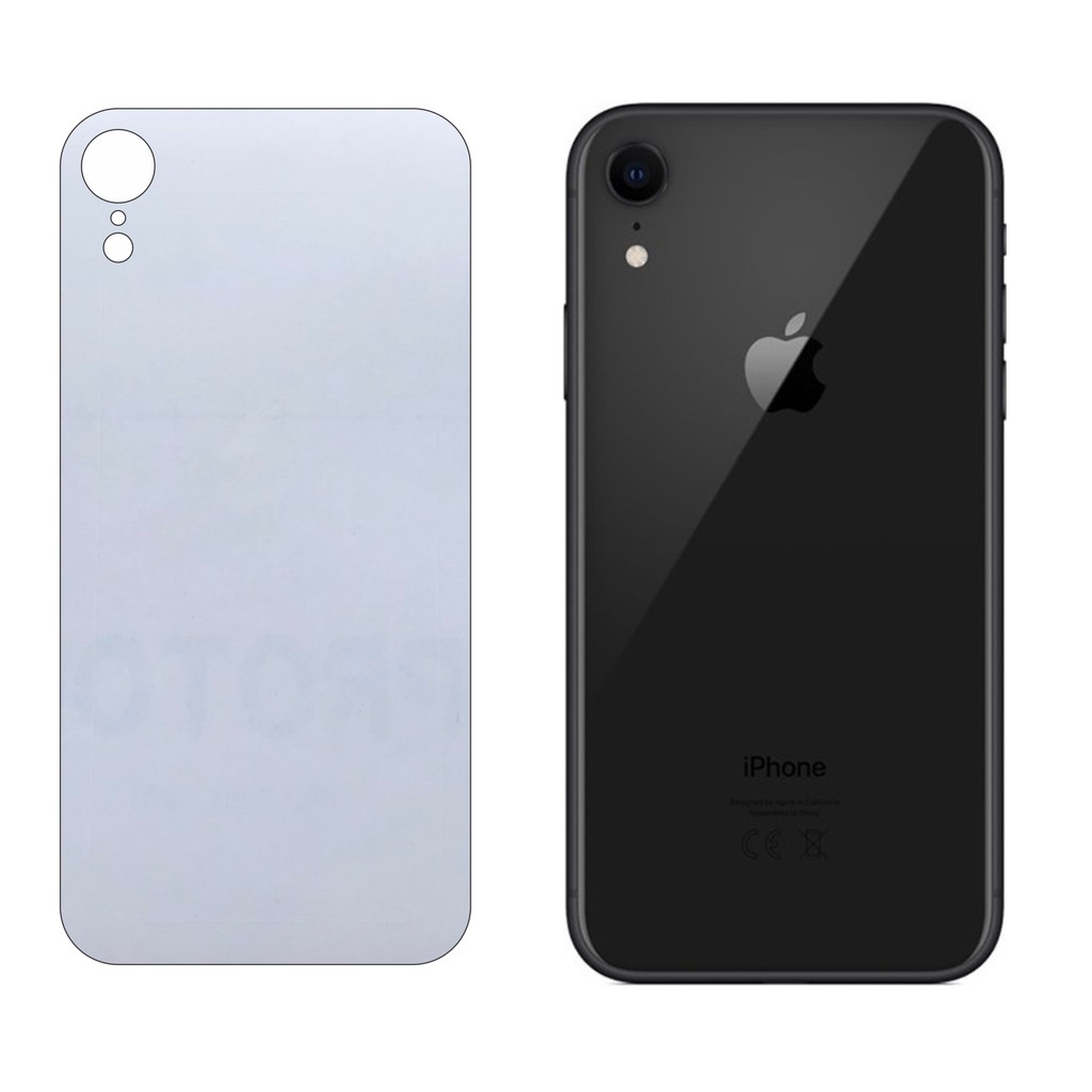 Miếng Dán Lưng iPhone Xr Decal Trong Nhám Chống Vân Tay