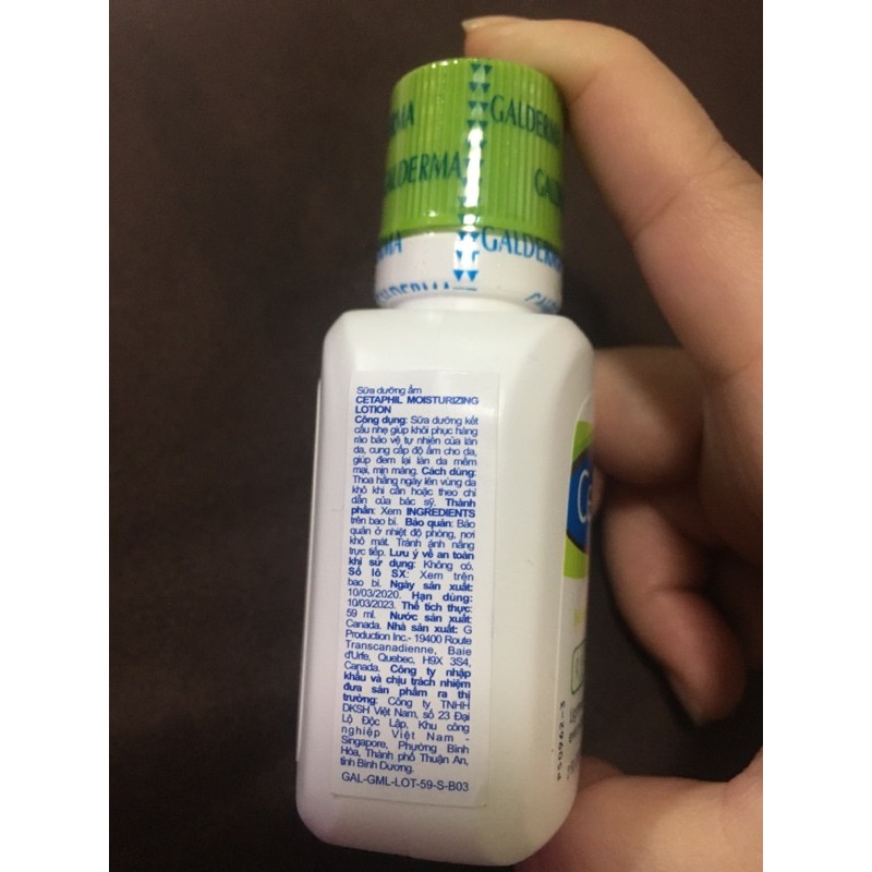 Sữa dưỡng ẩm Cetaphil Moisturizing lotion dùng cho mặt và toàn thân 59ml | BigBuy360 - bigbuy360.vn