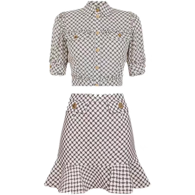 SET VÁY KẺ CARO JU SEOK KYUNG PENTHOUSE kèm ảnh thật