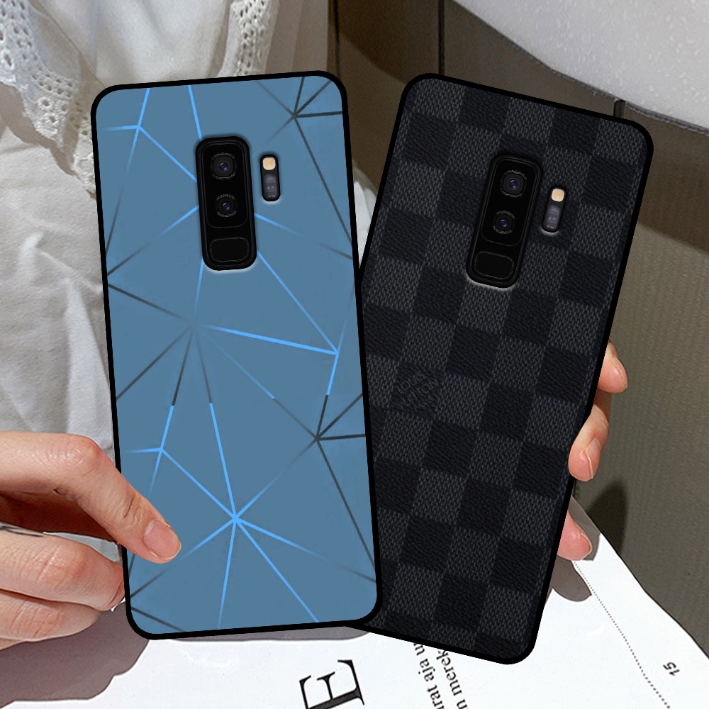 Ốp lưng Samsung S9 / S9 Plus / S9+ in hình thương hiệu LV, họa tiết xanh bạc siêu đẹp