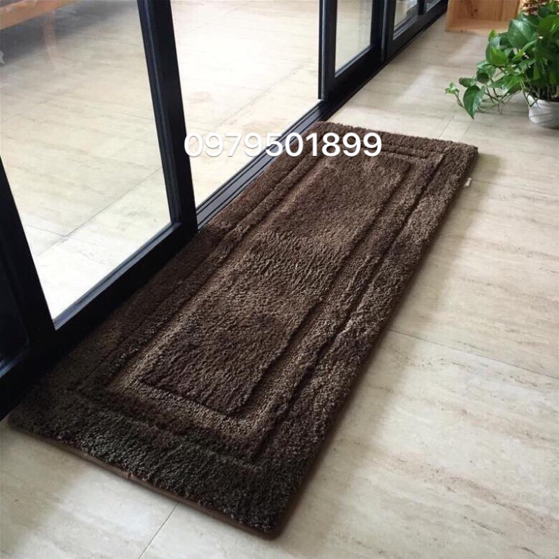 Thảm chùi chân, Thảm chân giường, thảm lông size 50x120cm