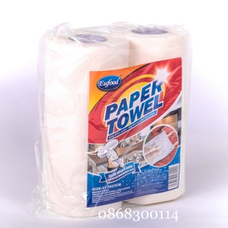 Bịch 2 cuộn và tập 50 tờ giấy thấm dầu mỡ, làm khô thực phẩm EUFood - 21.5cm x 23cm - 70 Miếng/Cuộn