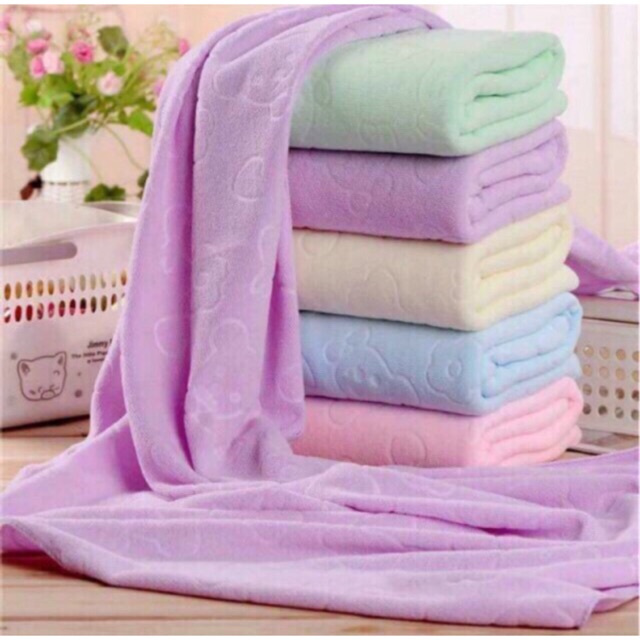 Siêu rẻ🔥 Khăn tắm xuất Nhật siêu mềm mịn khổ 70x1,4M