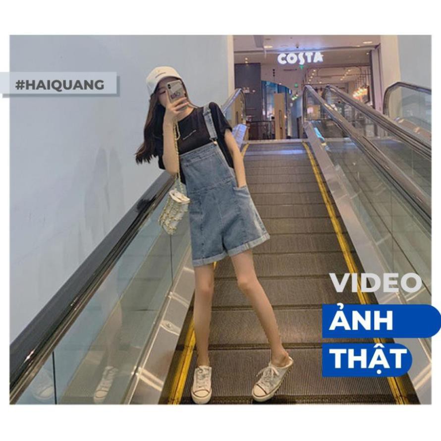 YẾM QUẦN JEAN, YẾM QUẦN SHORT HAIQUANG KIỂU DÁNG ULLZANG HÀN QUỐC CỰC HOT, CỰC TEEN MÀU XANH NHẠT -MÃ YẾM302 🥇 ་