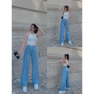 QUẦN JEANS ỐNG RỘNG ( ẢNH THẬT TẠI SHOP KÈM VIDEO)