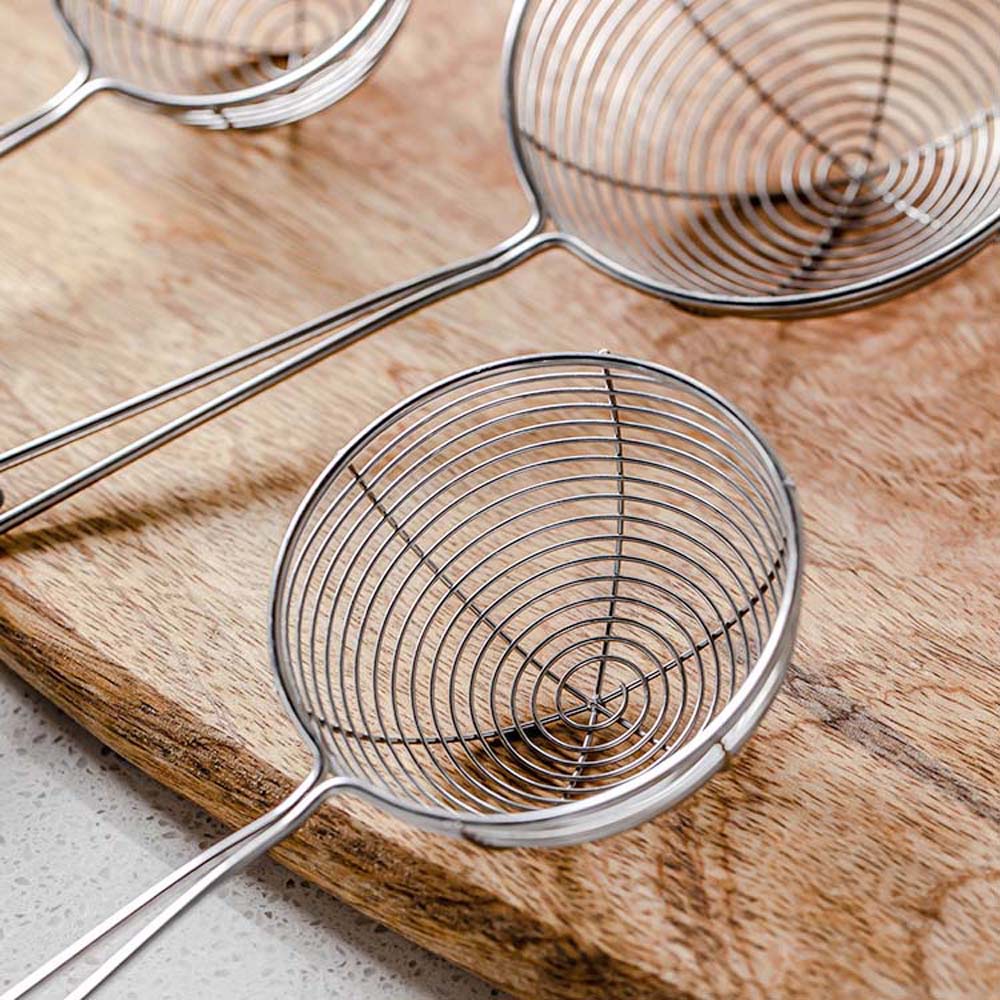 Muỗng lọc thức ăn chống dính đa năng bằng thép không gỉ tiện dụng cho nhà bếp