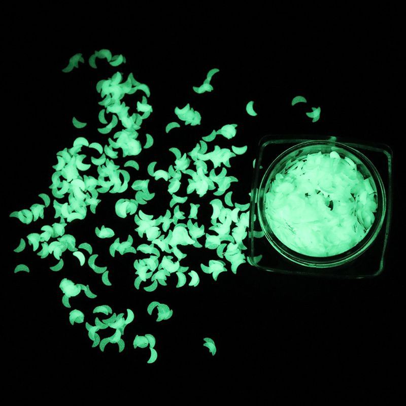 [Hàng mới về] Kim tuyến dạ quang lấp lánh trang trí móng tay nghệ thuật độc đáo