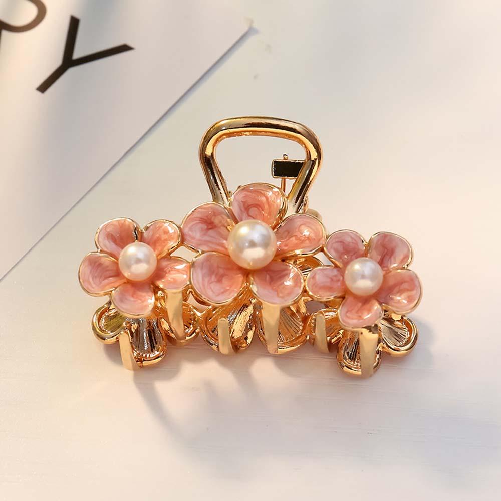 Kẹp Tóc Kim Loại Hình Hoa Phong Cách Retro Hàn Quốc Cho Nữ