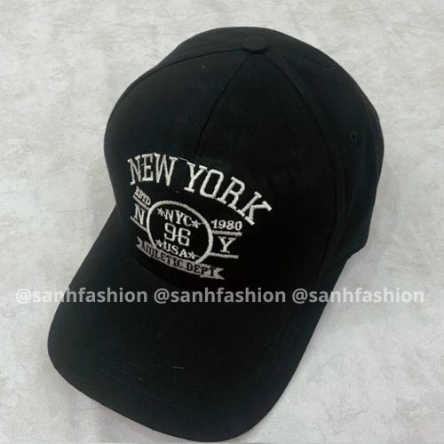 Mũ lưỡi trai thêu hình chữ NewYork 96 Nón kết chất kaki cao cấp thời trang form unisex nam nữ _ SÀNH FASHION