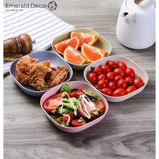 Set 8 đĩa vuông lúa mạch